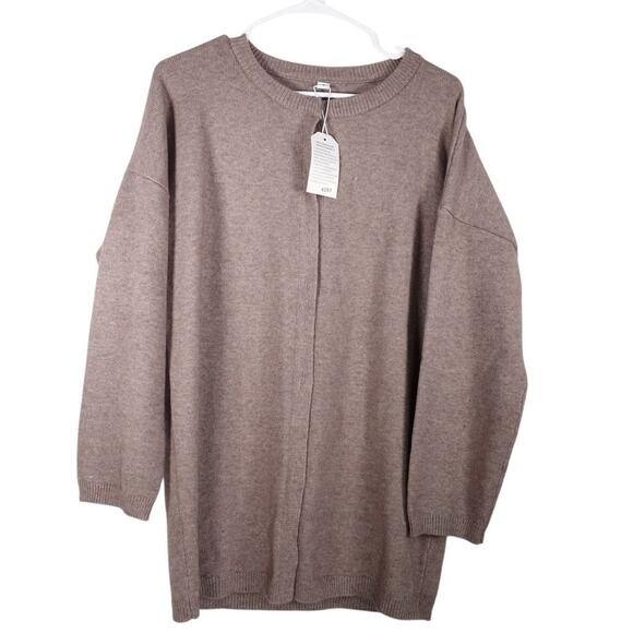 New Made with Love Women's Taupe Snap Front Cardigan Sweater Size Small - Picture 1 of 9